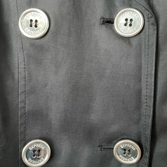 Women’s Express Black Trench Coat - Picture 4 of 10